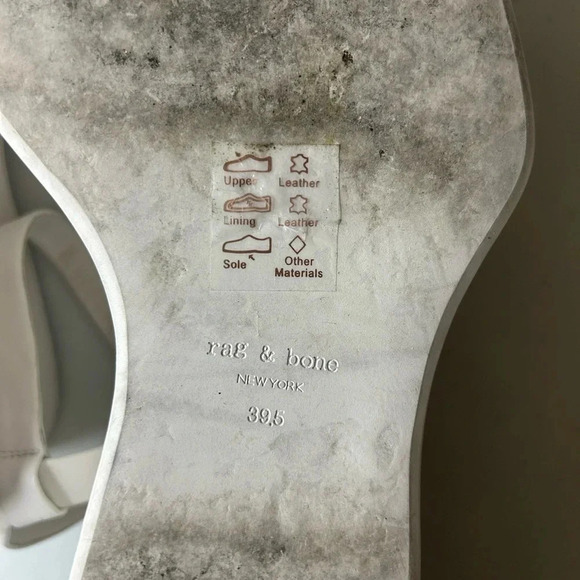 Rag & Bone Byron Platform Wedge Sandal In Antique White Size 39.5 9 US - Picture 7 of 10